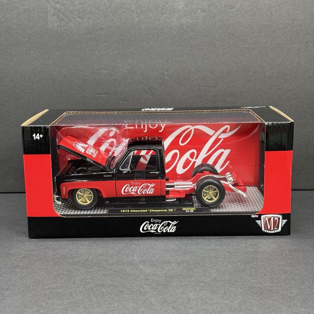 M2 1973 Chevrolet Cheyenne 10 Coca Cola Squarebody 1/24 Diecast Truck WMTS01